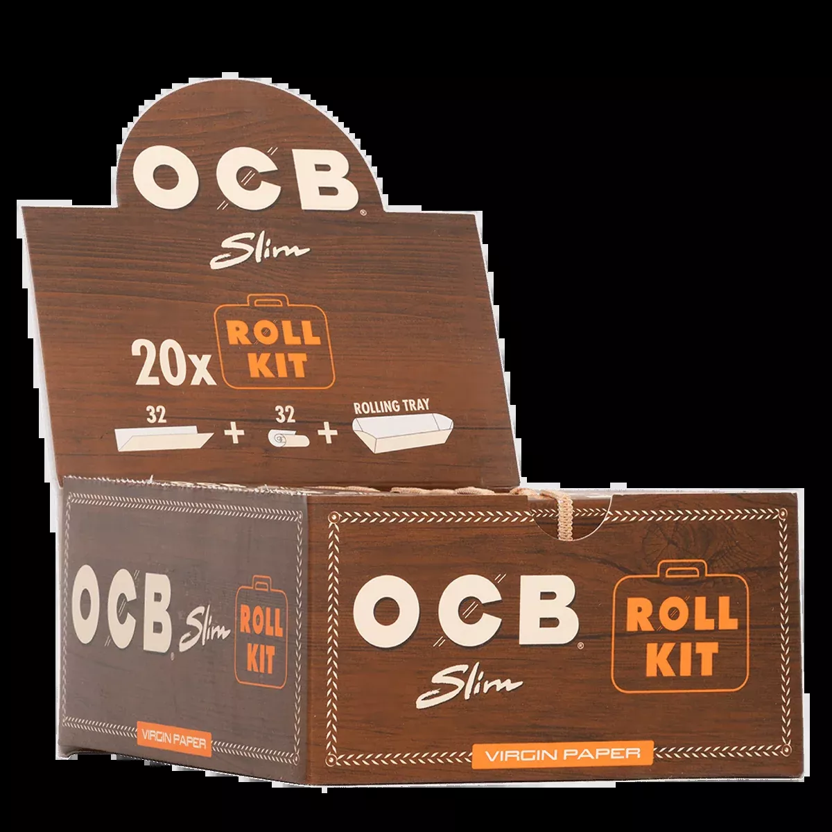 OCB Unbleached Papers Roll Kit – Papers, Tips & Tray