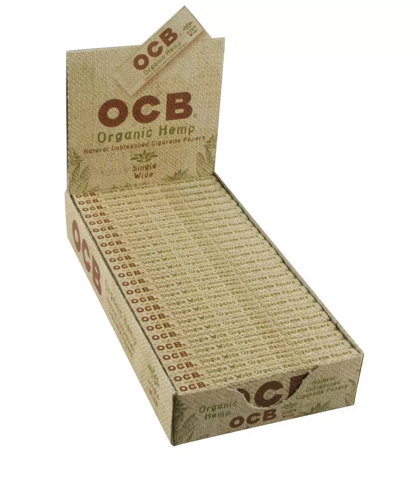 OCB Virgin Single Wide Rolling Papers – Super Thin 24 Booklet Box