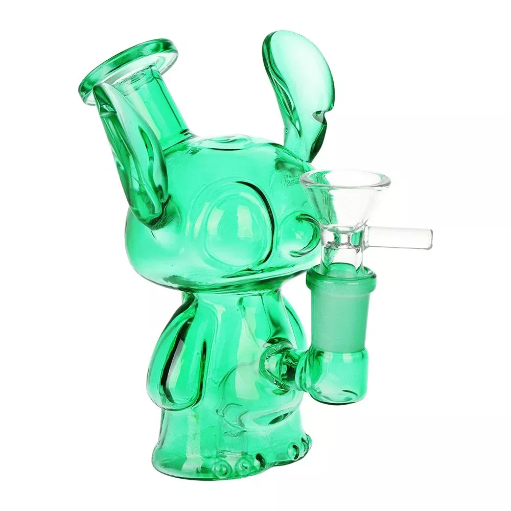 Ohana Friend 5" Novelty Mini Glass Water Pipe with 14mm Male Slide