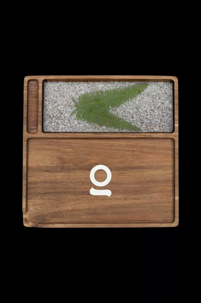 ONGROK Natural Acacia Wood Rolling Tray