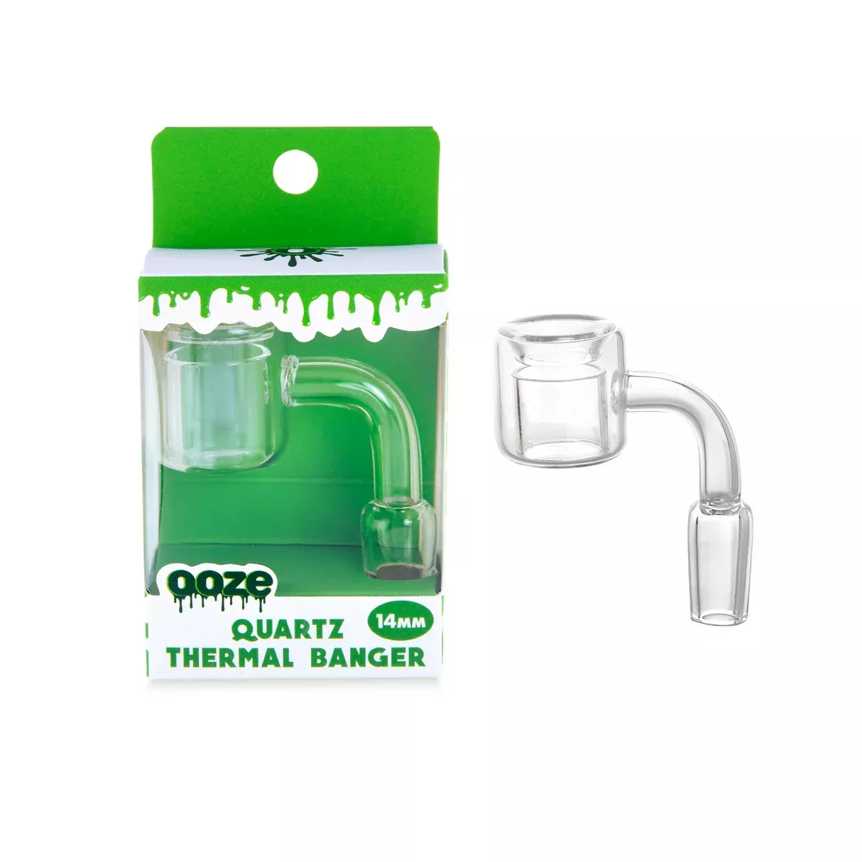 Ooze 14mm Thermal Quartz Banger – 90 Degree Male