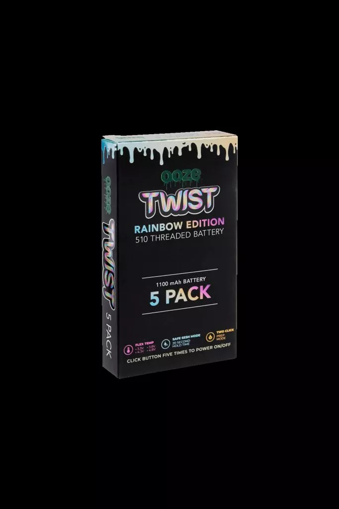 Ooze Adjustable Twist 1100mAh Batteries – 5 Pack
