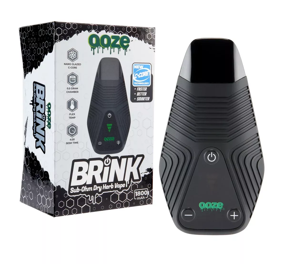 Ooze Brink Dry Herb Vaporizer – Compact and Efficient with Nano-Ceramic