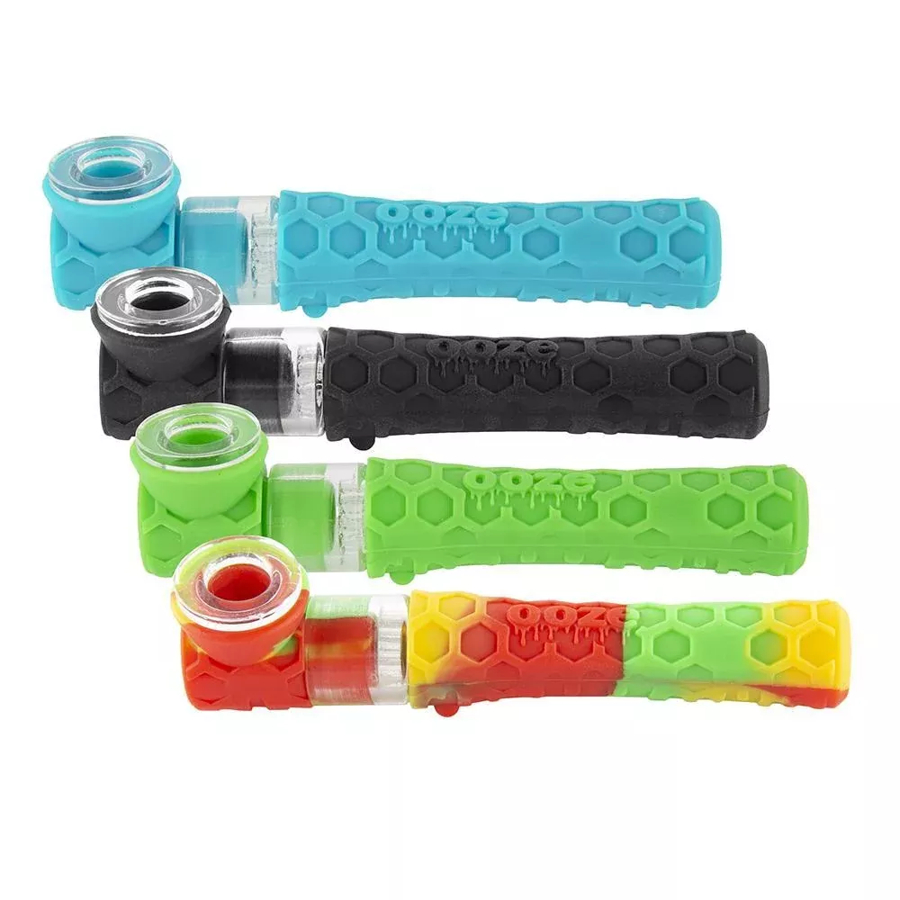 Ooze Pipper Silicone Chillum – Discrete One-Hitter with Glass Bowl