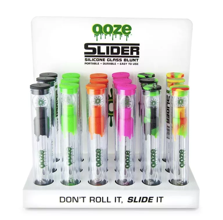 Ooze Slider Glass Blunt - 18ct Retail Display Box