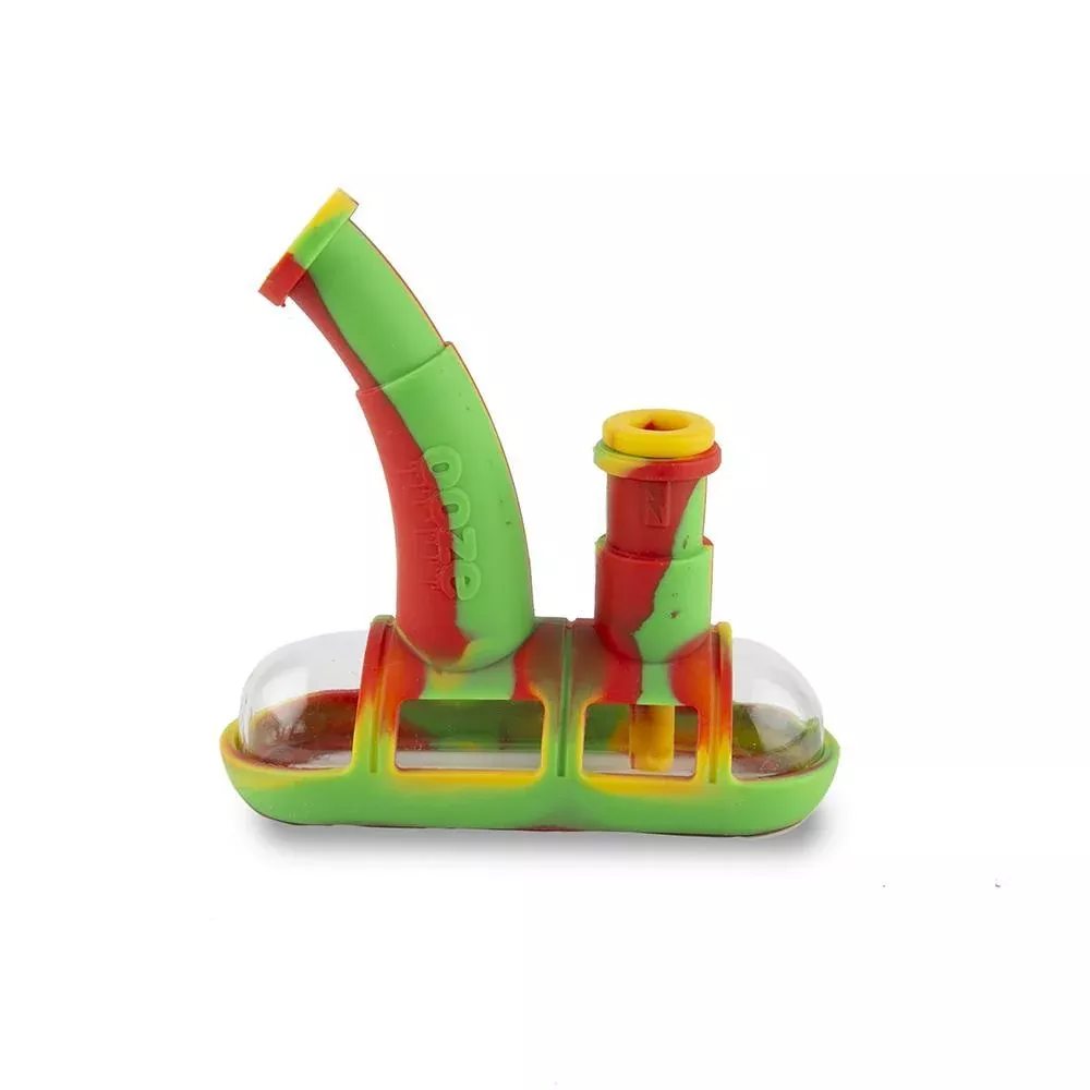 Ooze Steamboat Silicone Water Pipe – Unbreakable 2-in-1 Vaporizer Compatible Rig