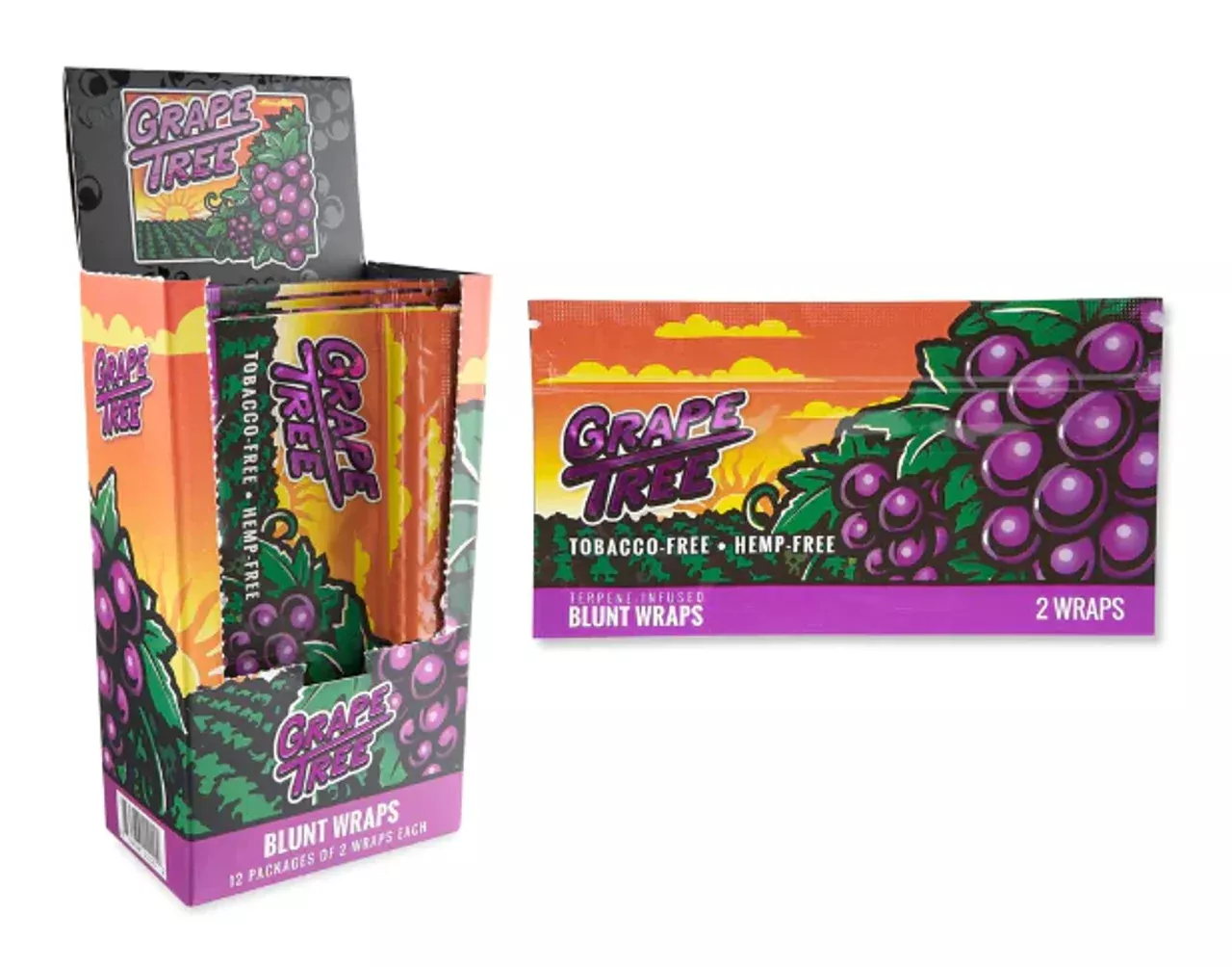Orchard Beach Terpene Infused Wraps – 12 Count Display Box