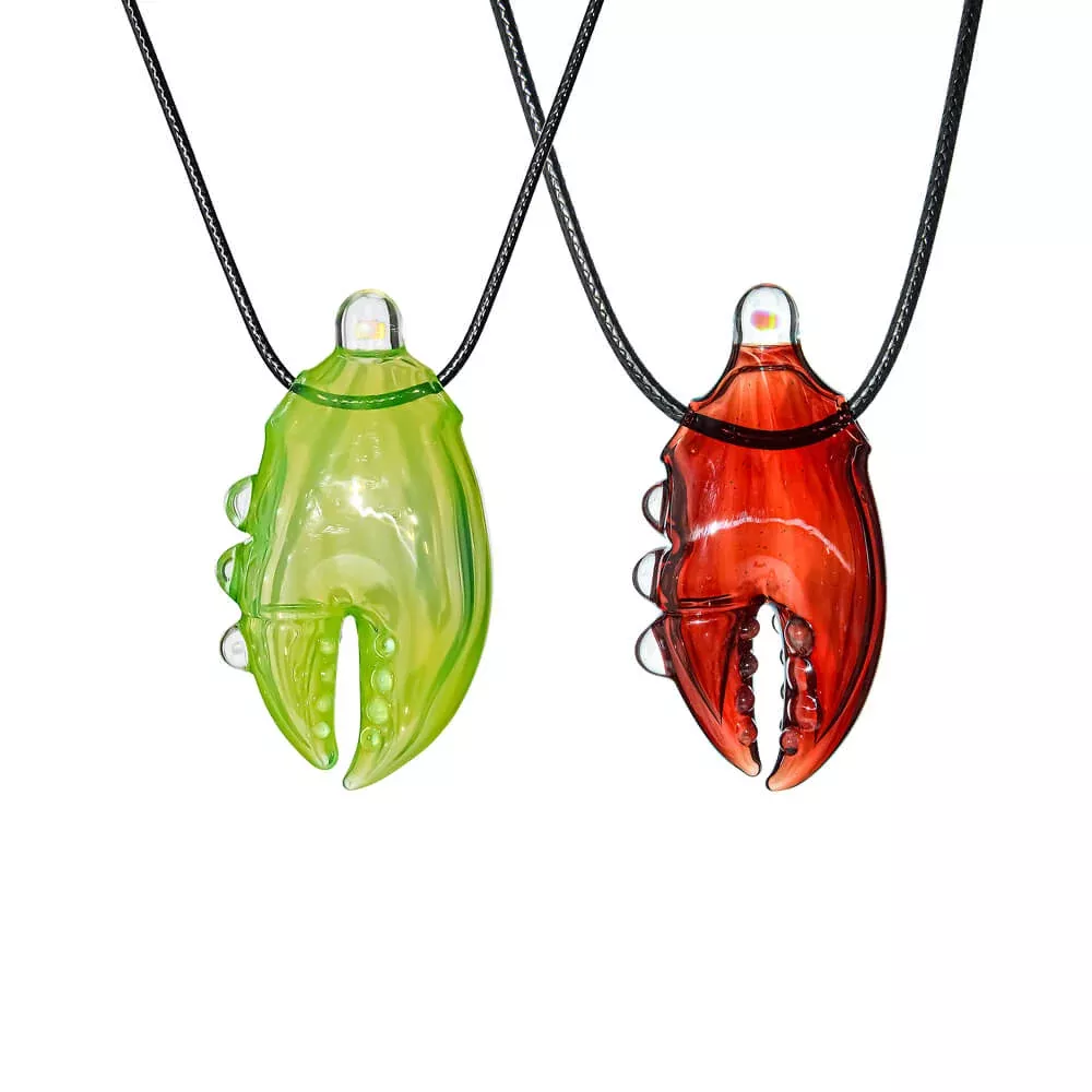Organic Claw Glass Pendant