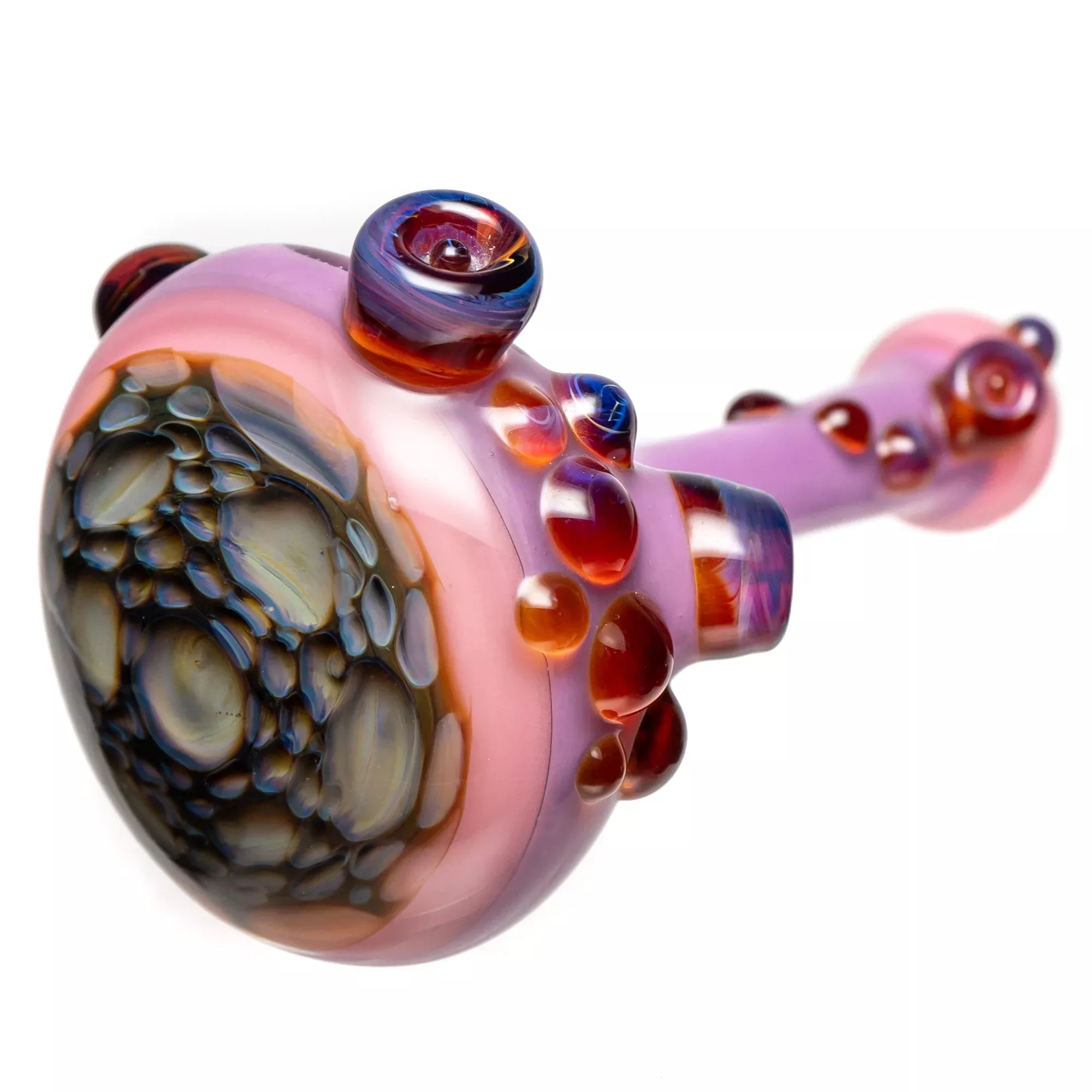 Orian - Honeycomb Spoon -Pink & Purple w / Amber Purple