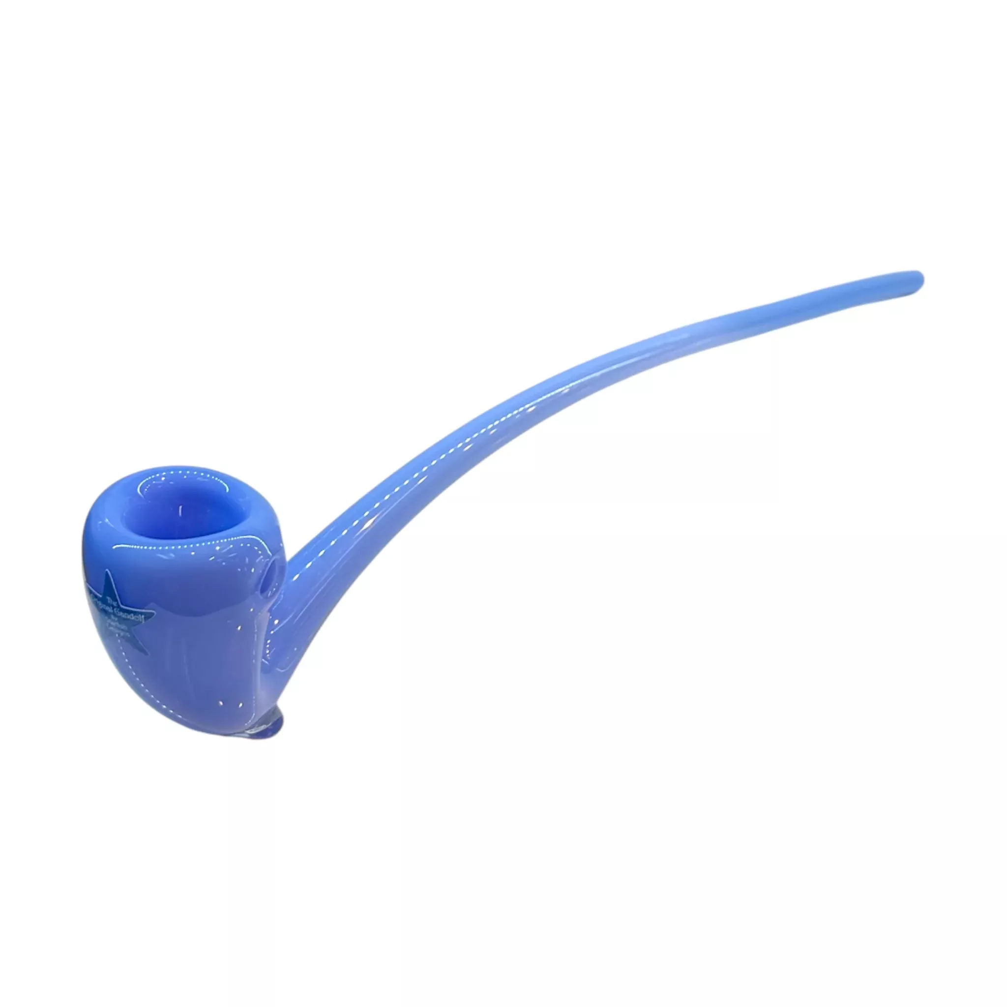 Original Glass Gandalf 13 Inch Milky Light Blue Sherlock Pipe