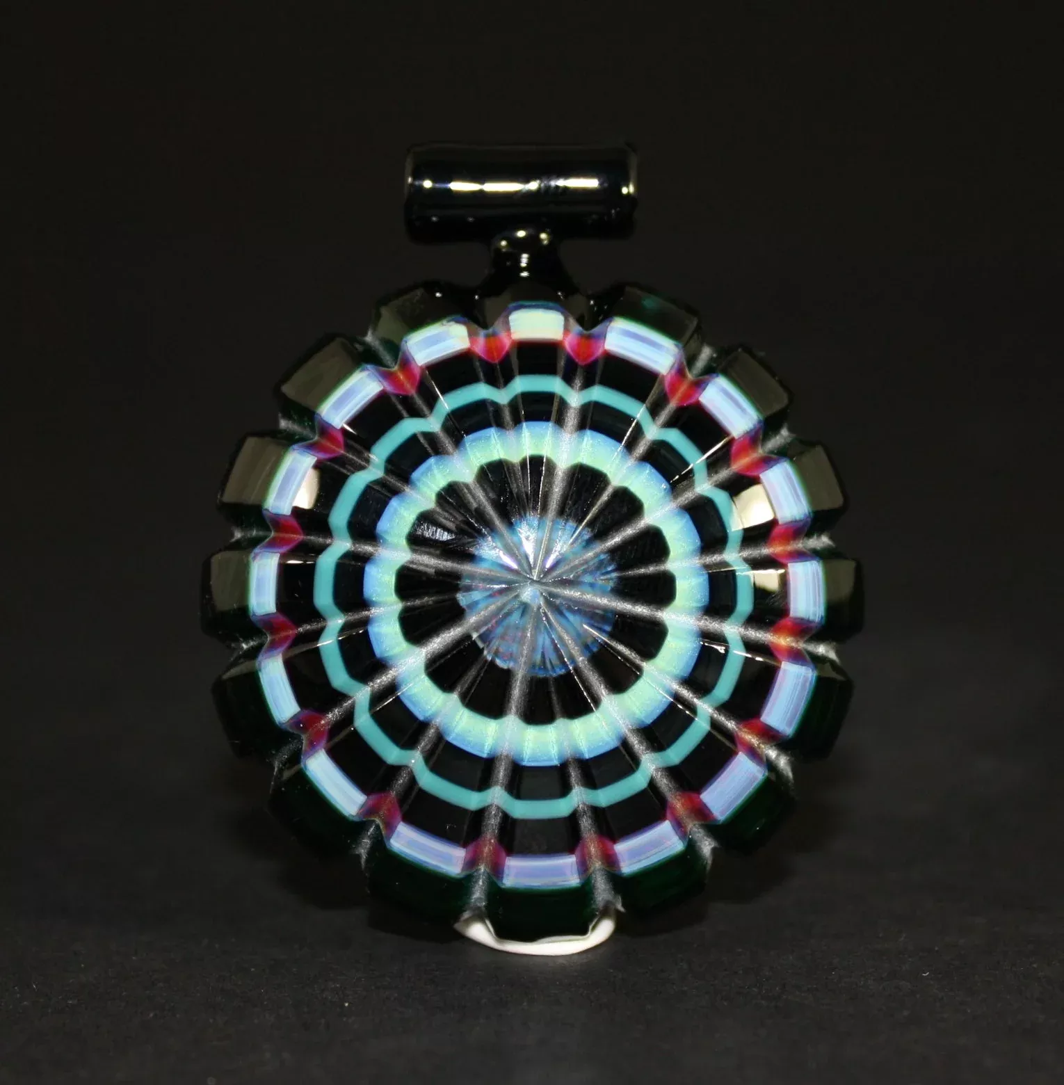 PA Jay Glass Pendant - Handcrafted Art with Intricate Design