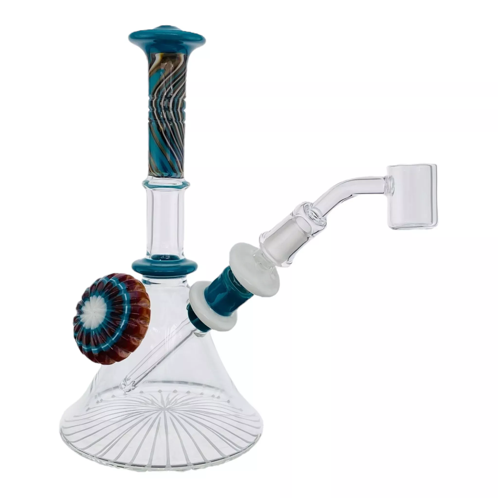 Pajay Glass - Carved Mini Tube Dab Rig