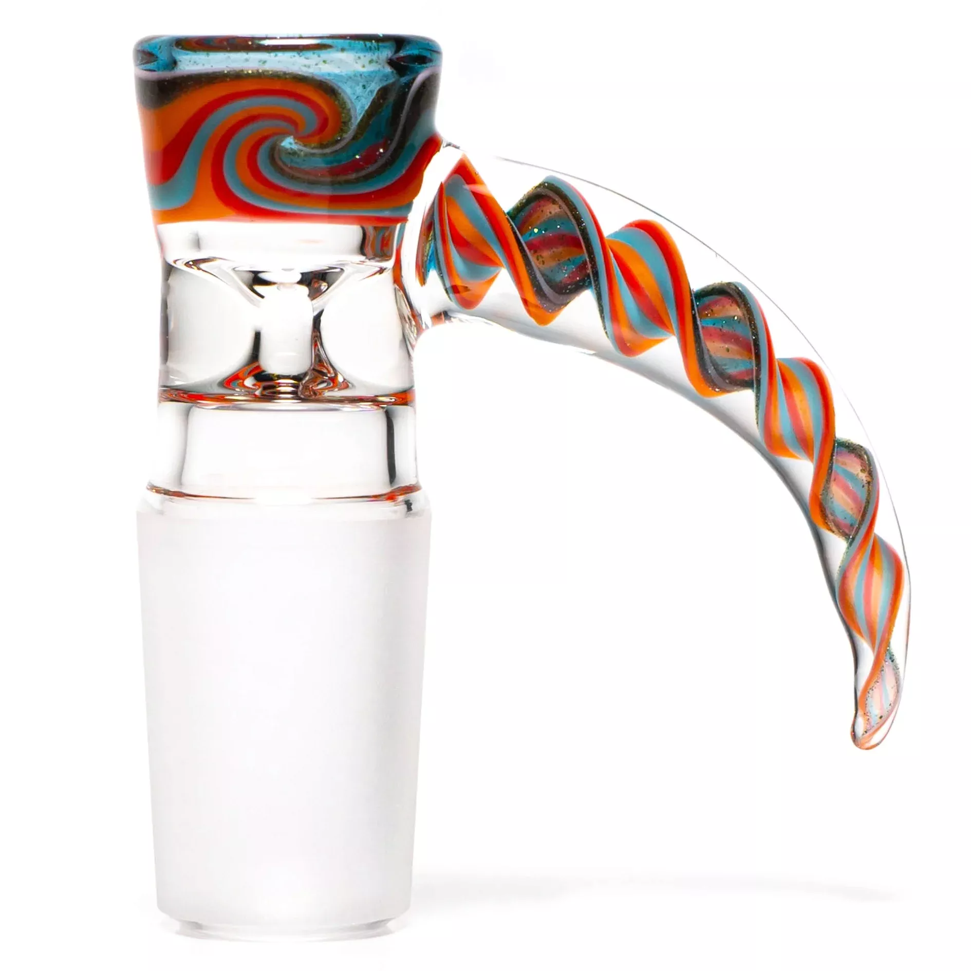 Pho_Sco - Single Hole Linework Horn Slide - 18mm - Rally w / Steelwool & Blue Stardust #1