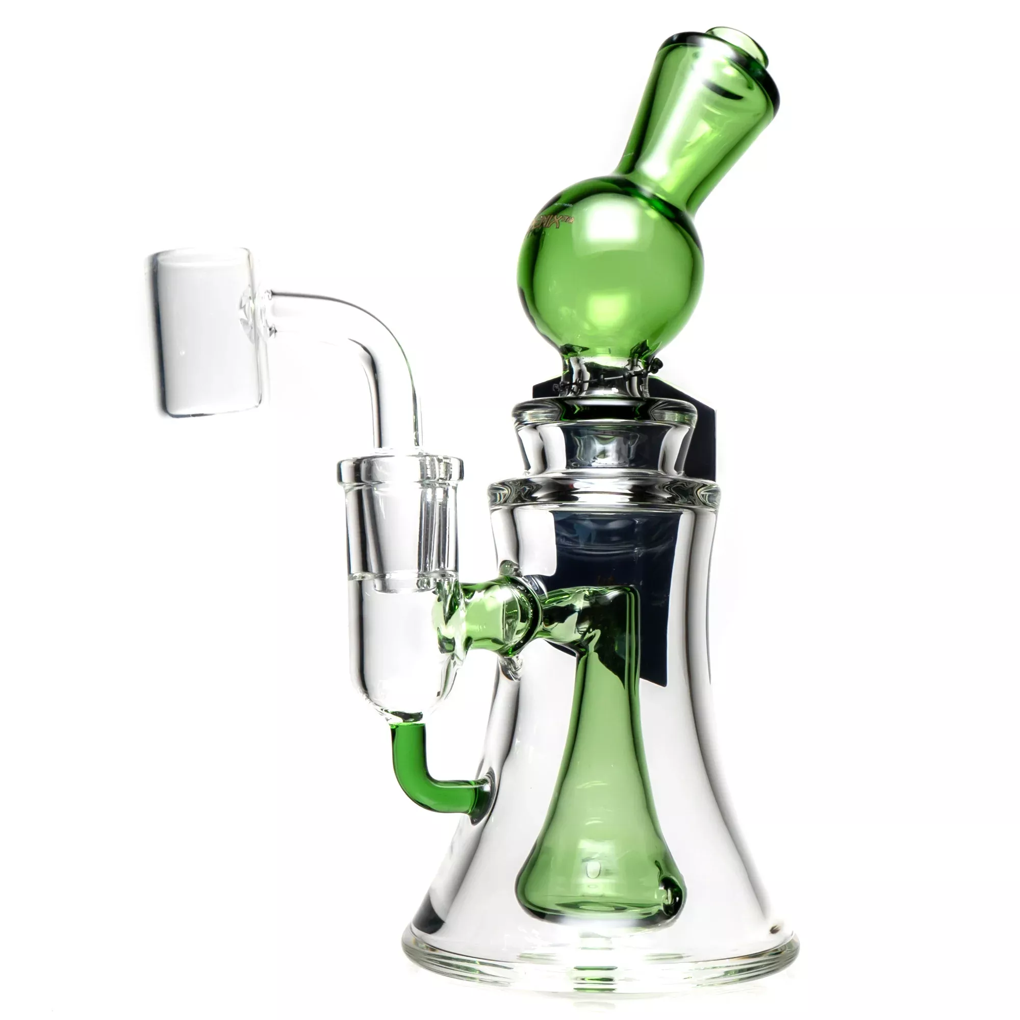 Phoenix Star - Kick Back Neck Bubbler - Green Accents