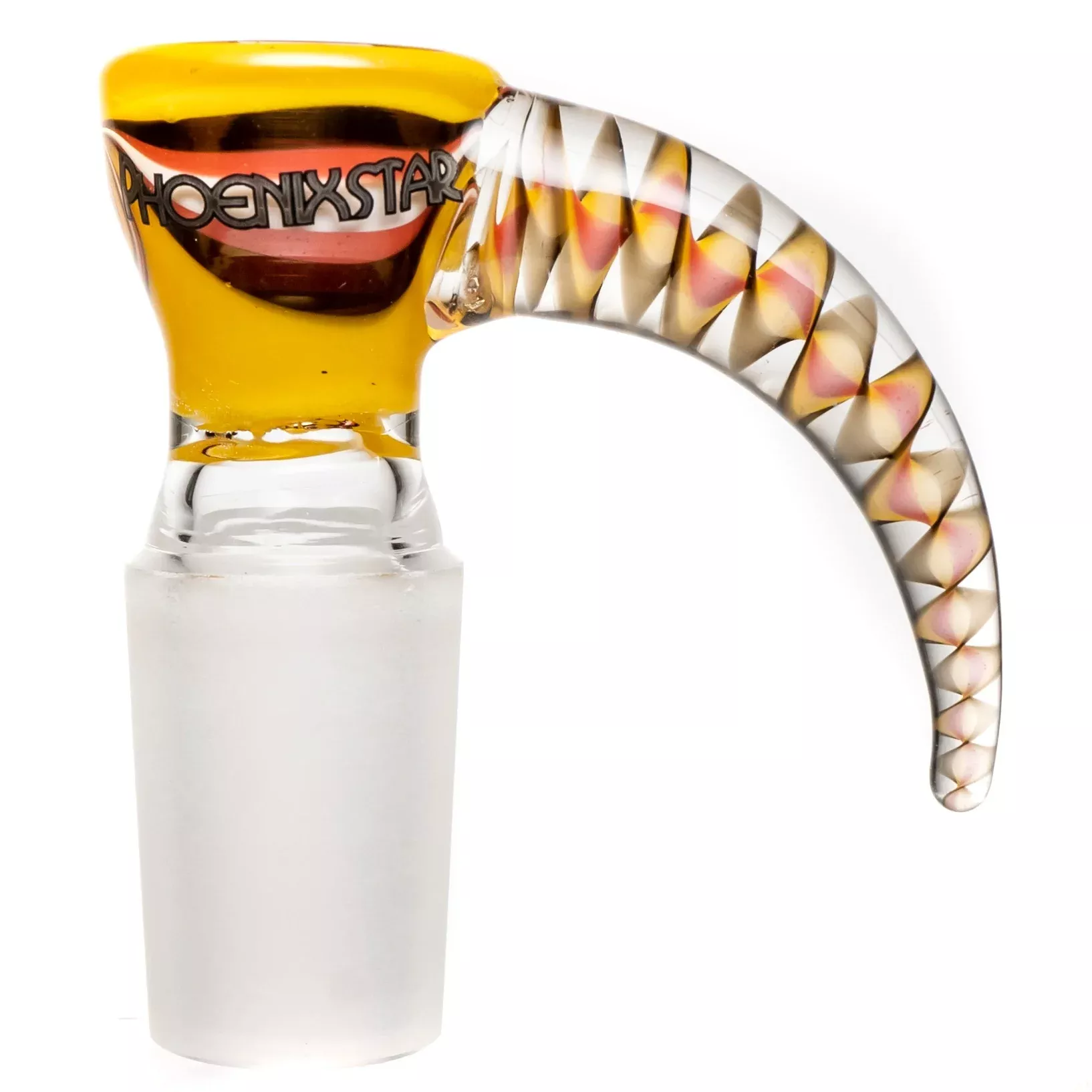 Phoenix Star - Worked Slide - 18mm - Yellow & Red Stripe