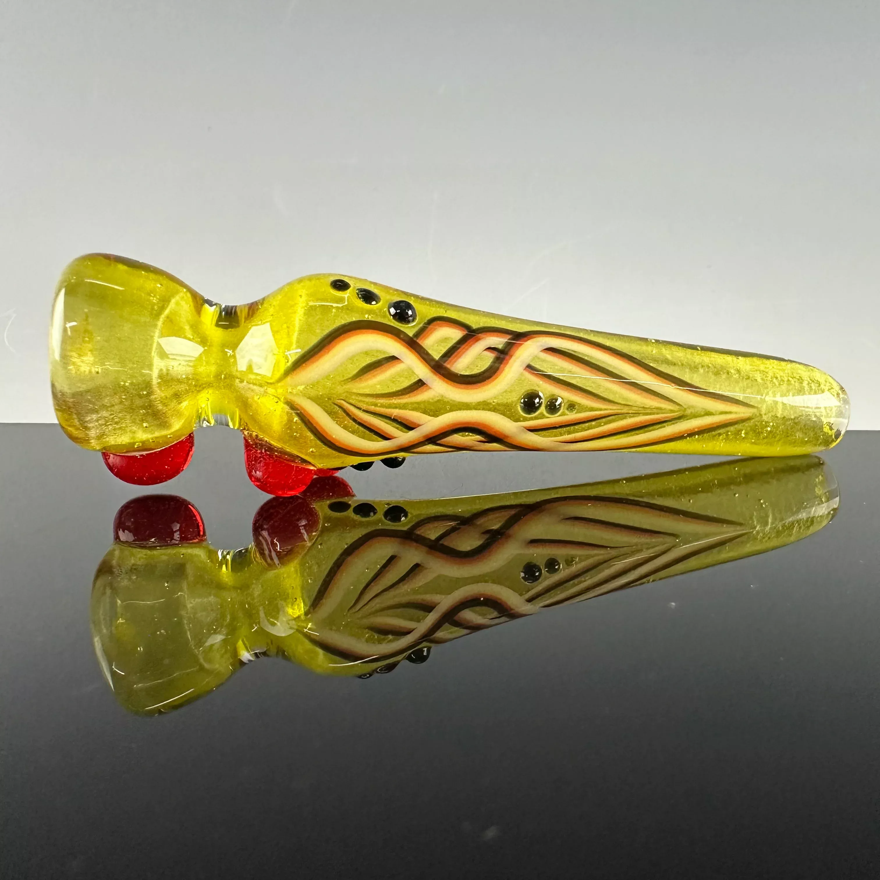 "Pineapple Satin" Pinstripe Onie by Blossom Glass