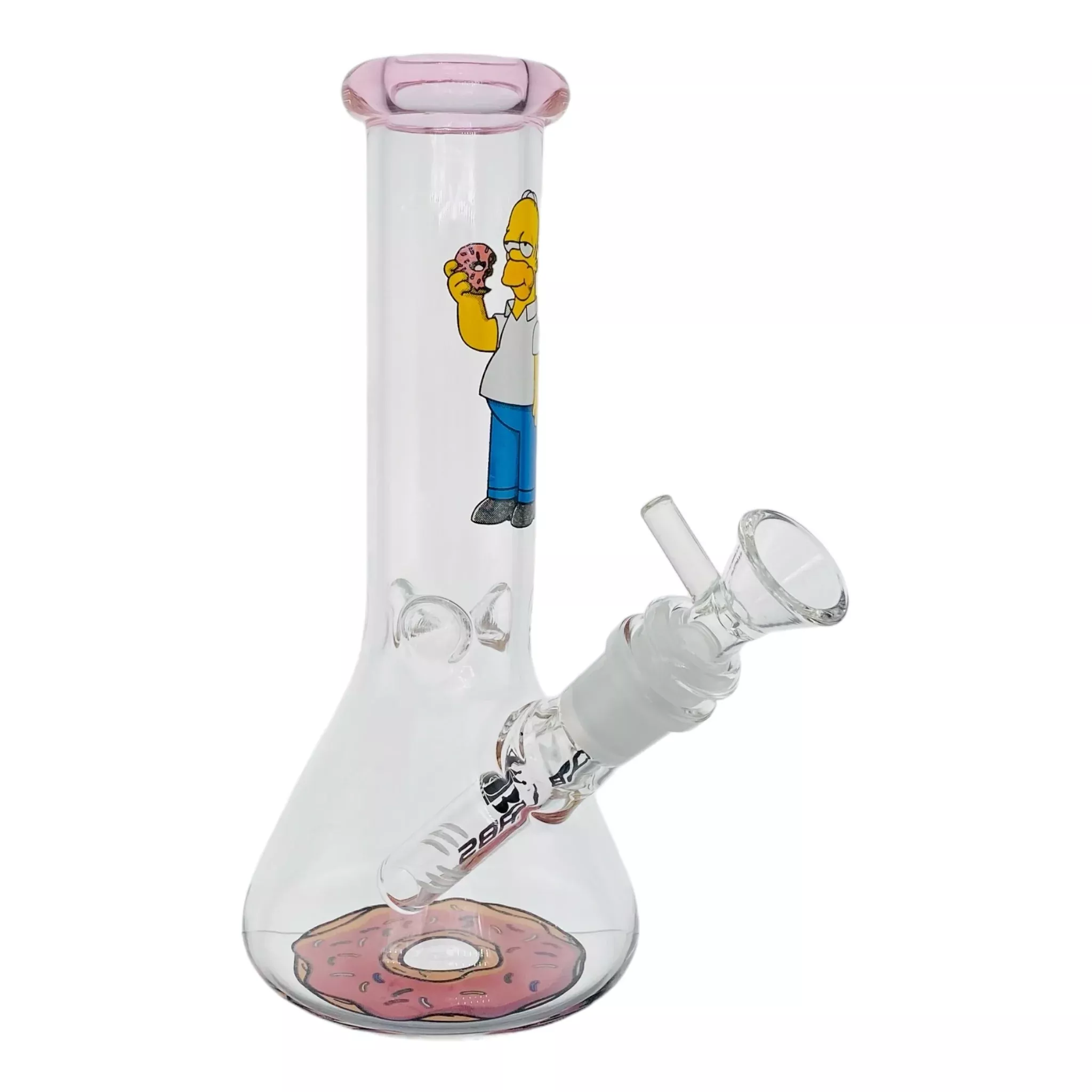 Pink Donut With Sprinkles 8 Inch Glass Bong