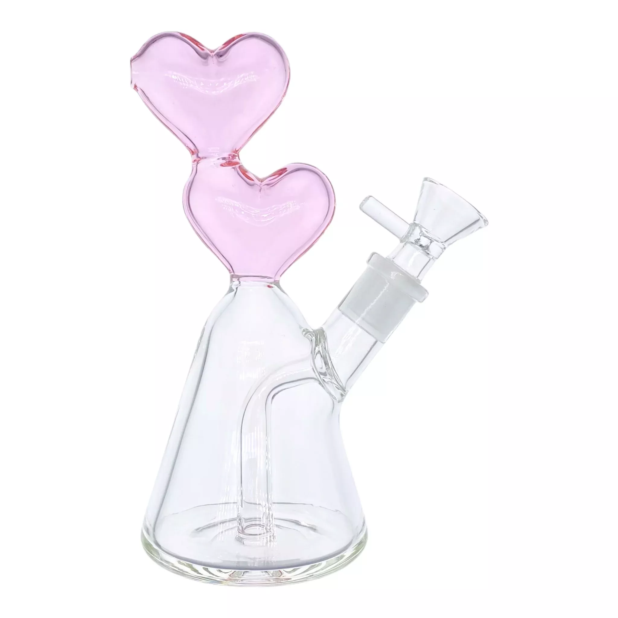 Pink Double Heart Bong