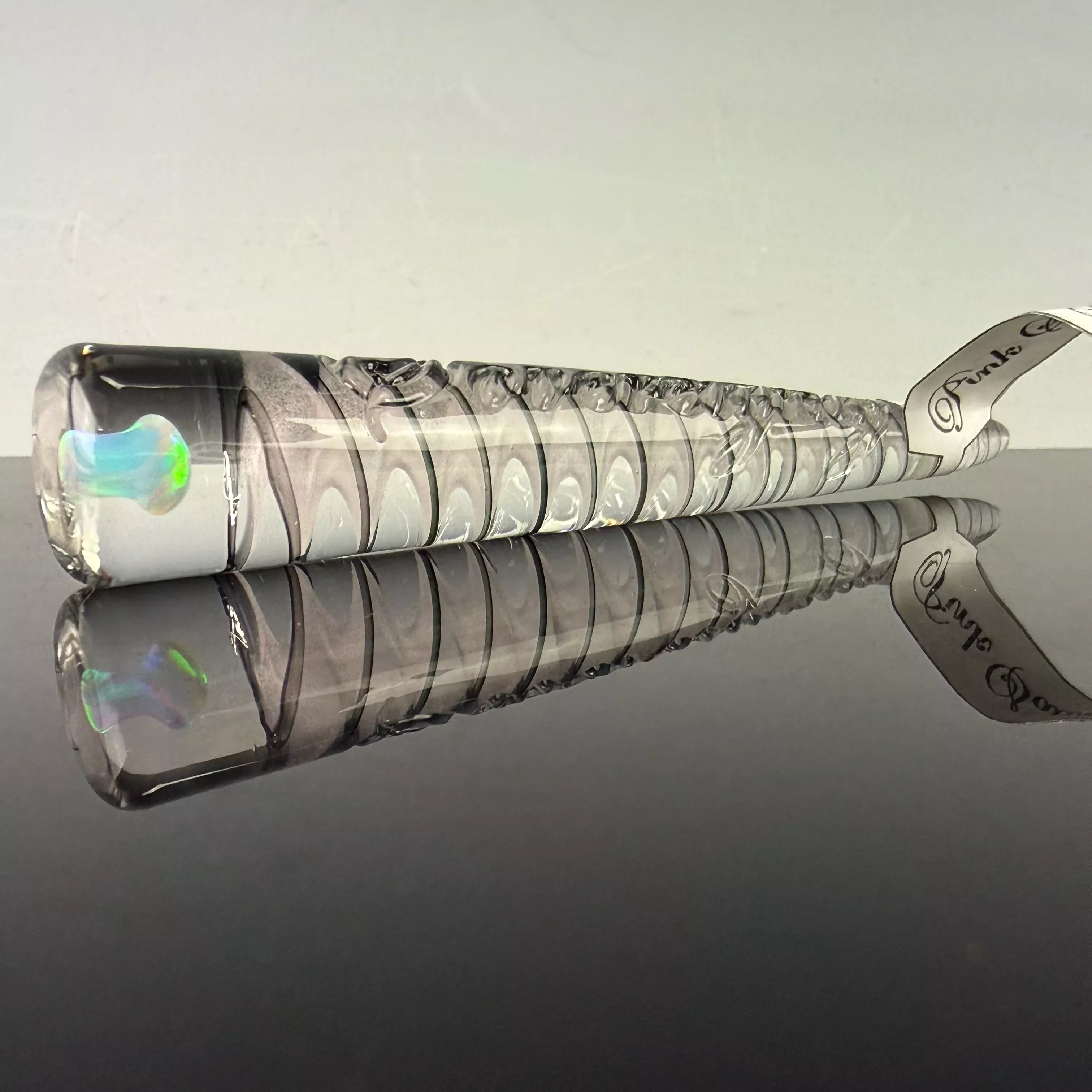 "Pink Satin" Opal Encased Bowl Poker by Sovereignty Glass