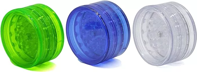 Plastic Grinders 42mm Assorted Colors - 10 Pack