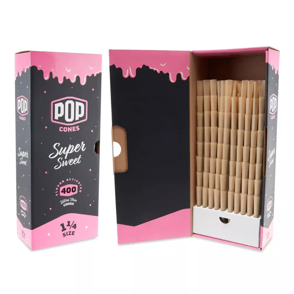 Pop Cones Ultra Thin 1 1/4 - 400 Count Bulk Box