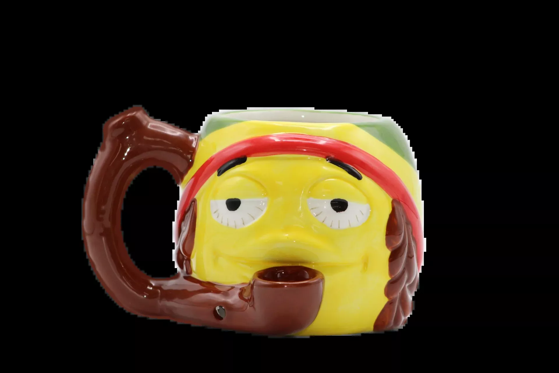 Premium Roast & Toast Rasta Ceramic Mug Pipe