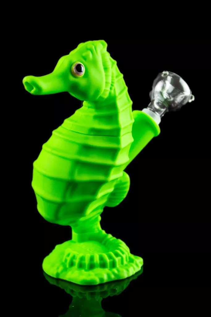 Premium Silicone Seahorse Molded Bong
