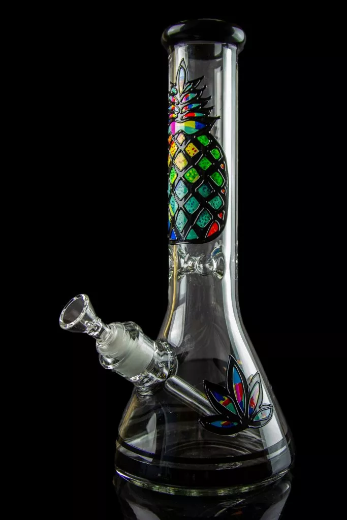 Psychedelic Pineapple Beaker Bong