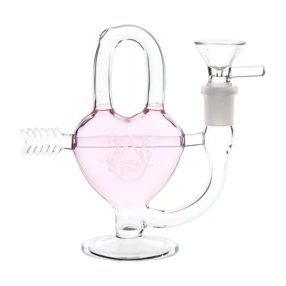 Pulsar Arrow Heart Glass Water Pipe