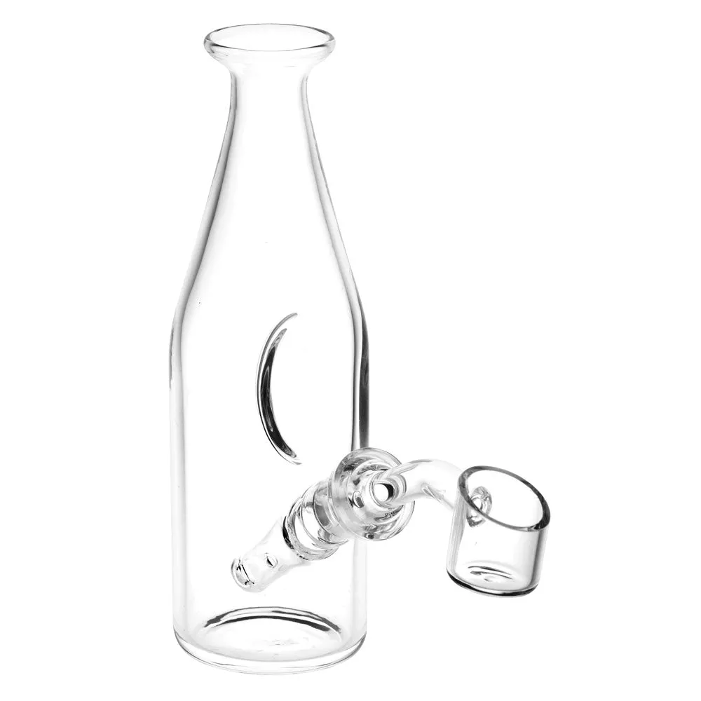 Pulsar Bottle Style Glass Rig with Angle Cut Banger