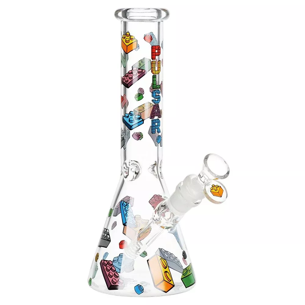 Pulsar Building Blocks 10" Beaker Glass Bong with 14mm Bowl