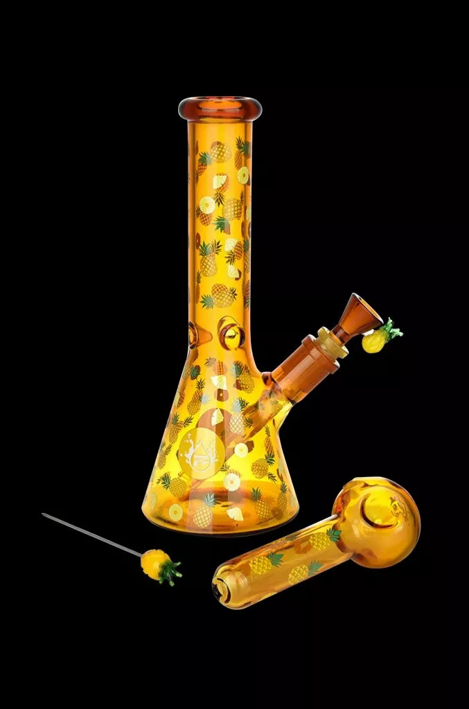 Pulsar Fruit Series Pineapple Express Glow Pipe Duo