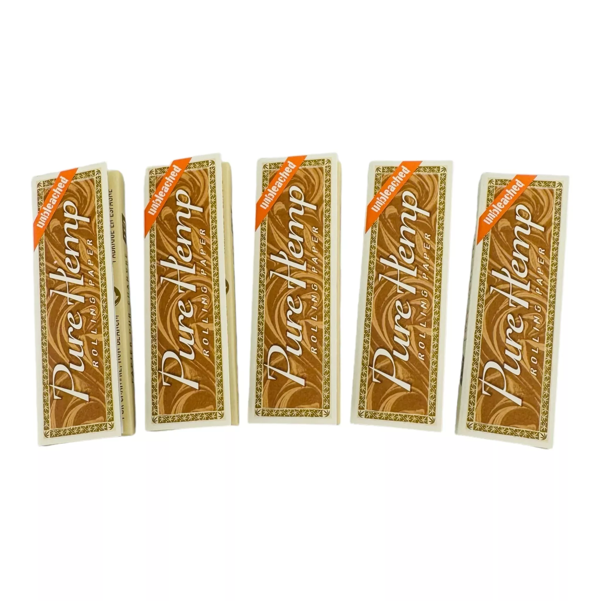 Pure Hemp Unbleached 1-1/4" Rolling Papers - 5 Packs