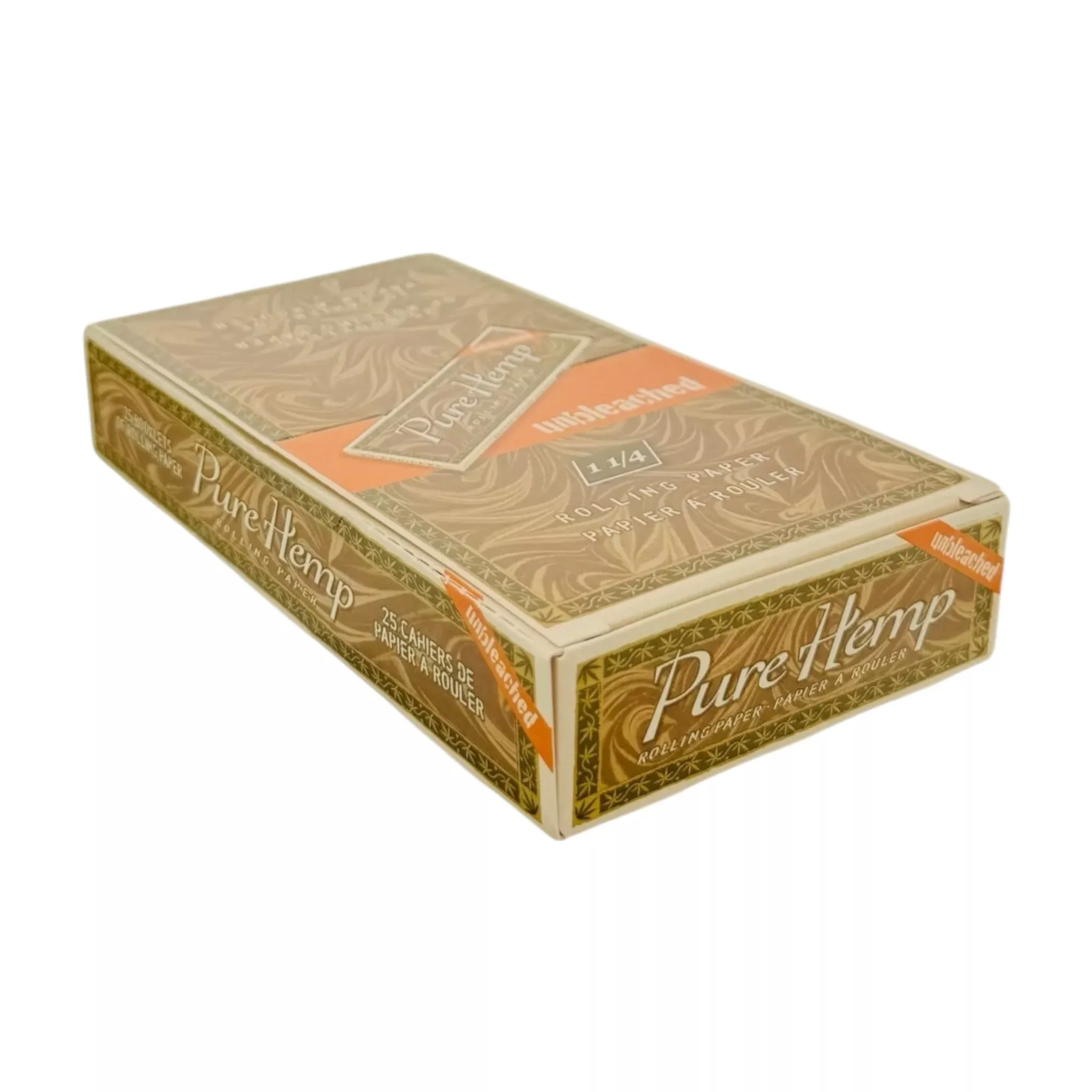 Pure Hemp Unbleached 1-1/4" Rolling Papers - Full Box - 25 Packs