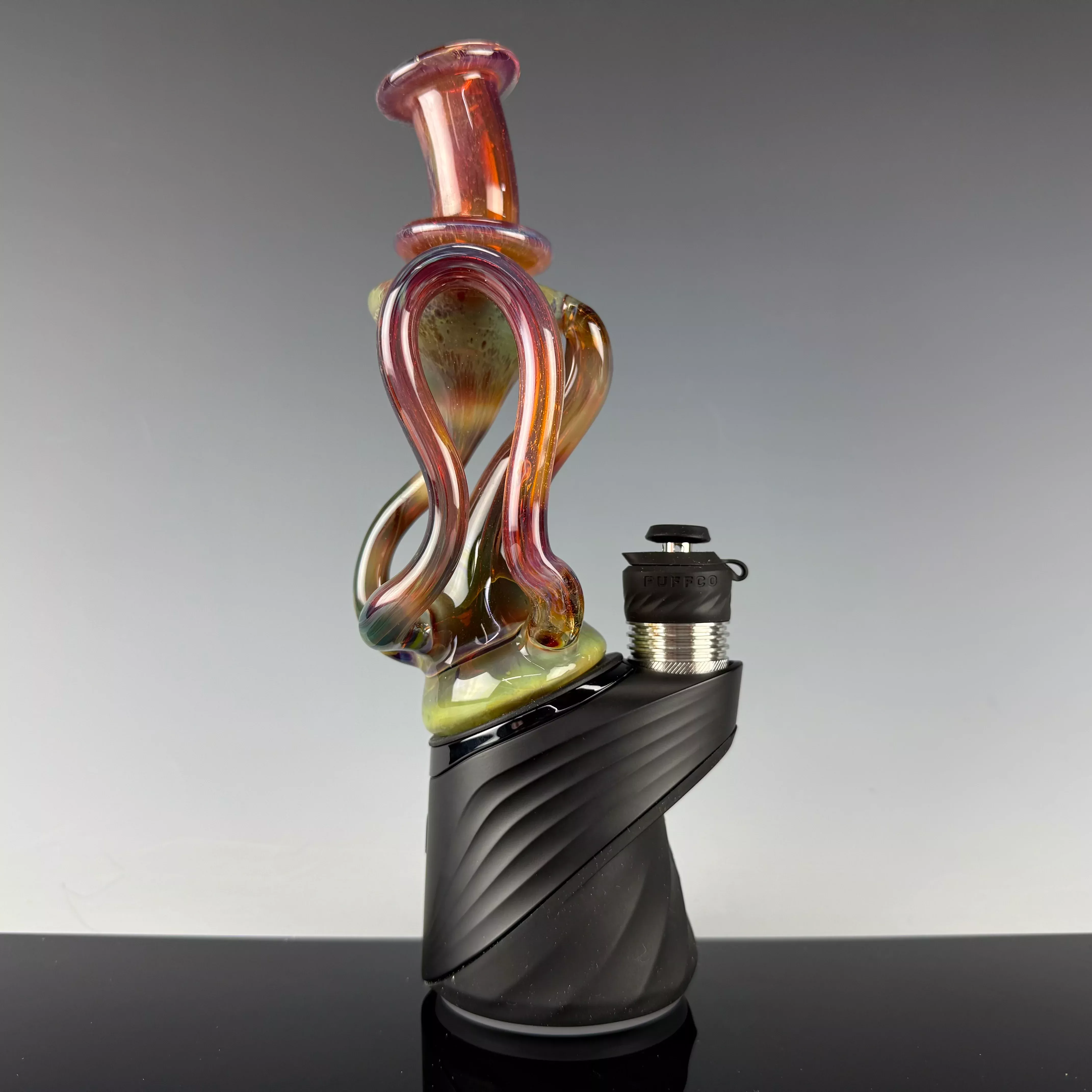 "Purple Luster" Recycler Puffco Attachment by Desi B