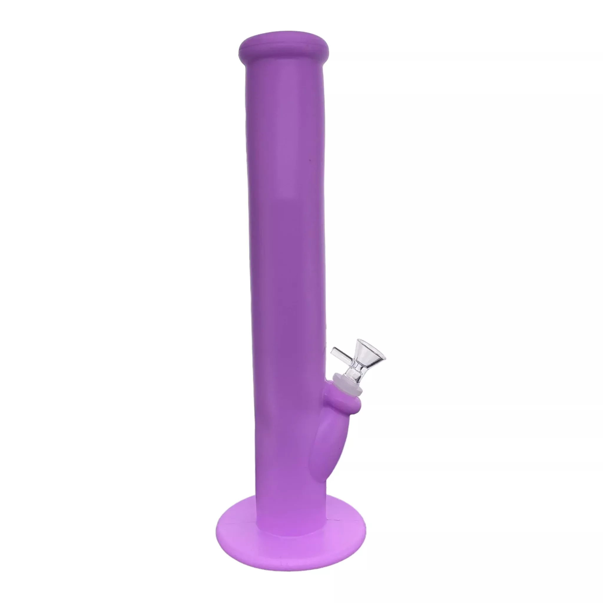 Purple Silicone Straight Tube 12 Inch