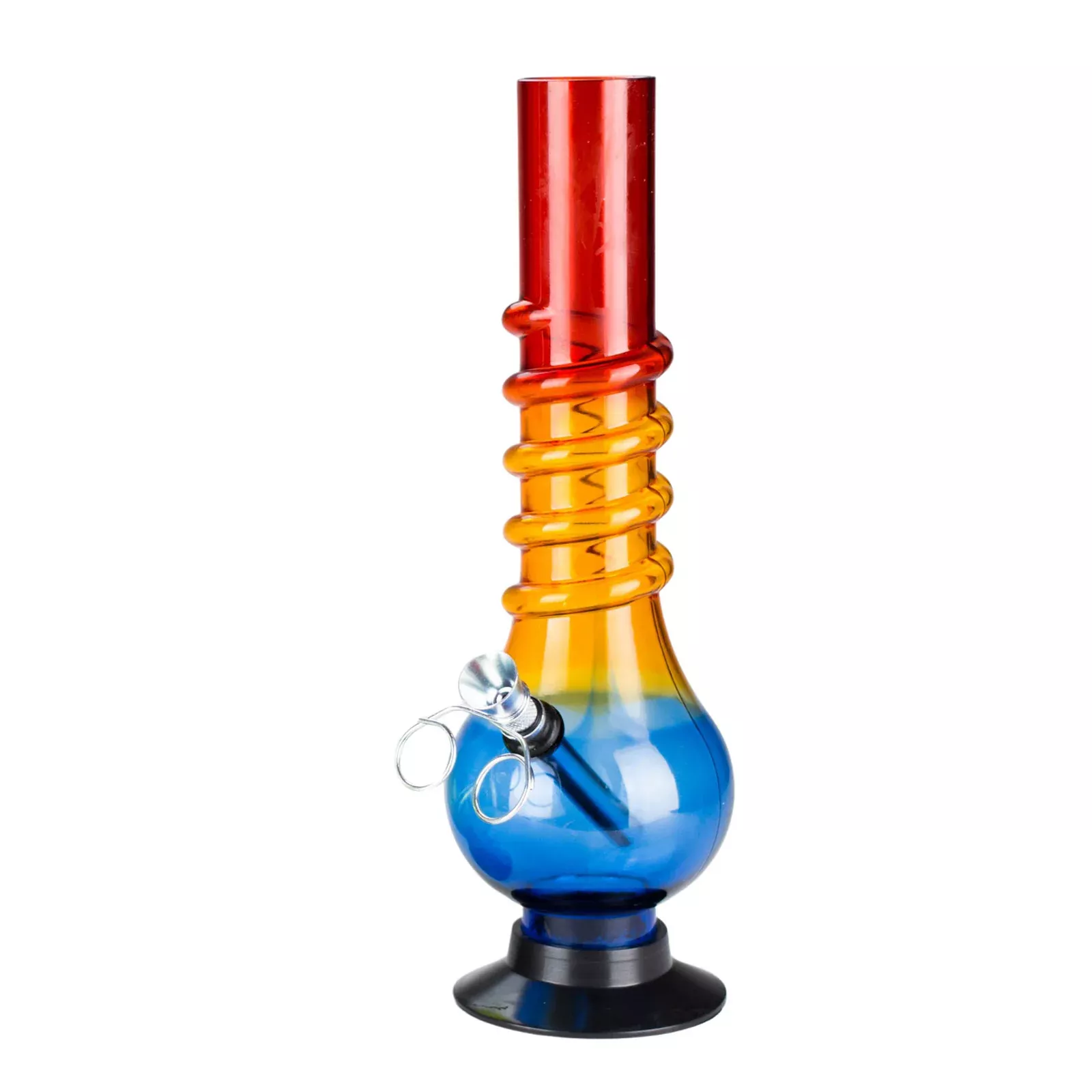 Rainbow Acrylic Water Bong 10"