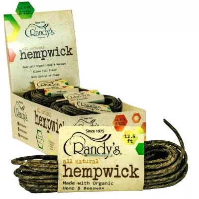 Randy's 12.5ft Organic Hemp Wick Bundles – 20ct Display Box