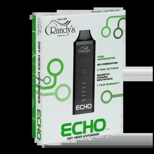 Randy’s Echo Dry Herb Vaporizer – 1200mAh 5-Temp Vape