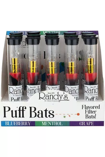 Randy’s Flavored Puff Bats – 24ct Display (Blueberry, Grape, & Menthol)
