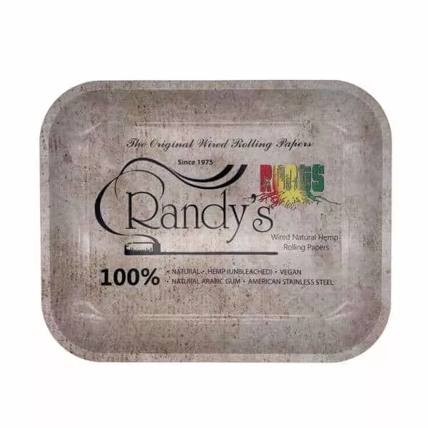 Randy's Large Roots Rolling Tray – Metal Preparation Surface