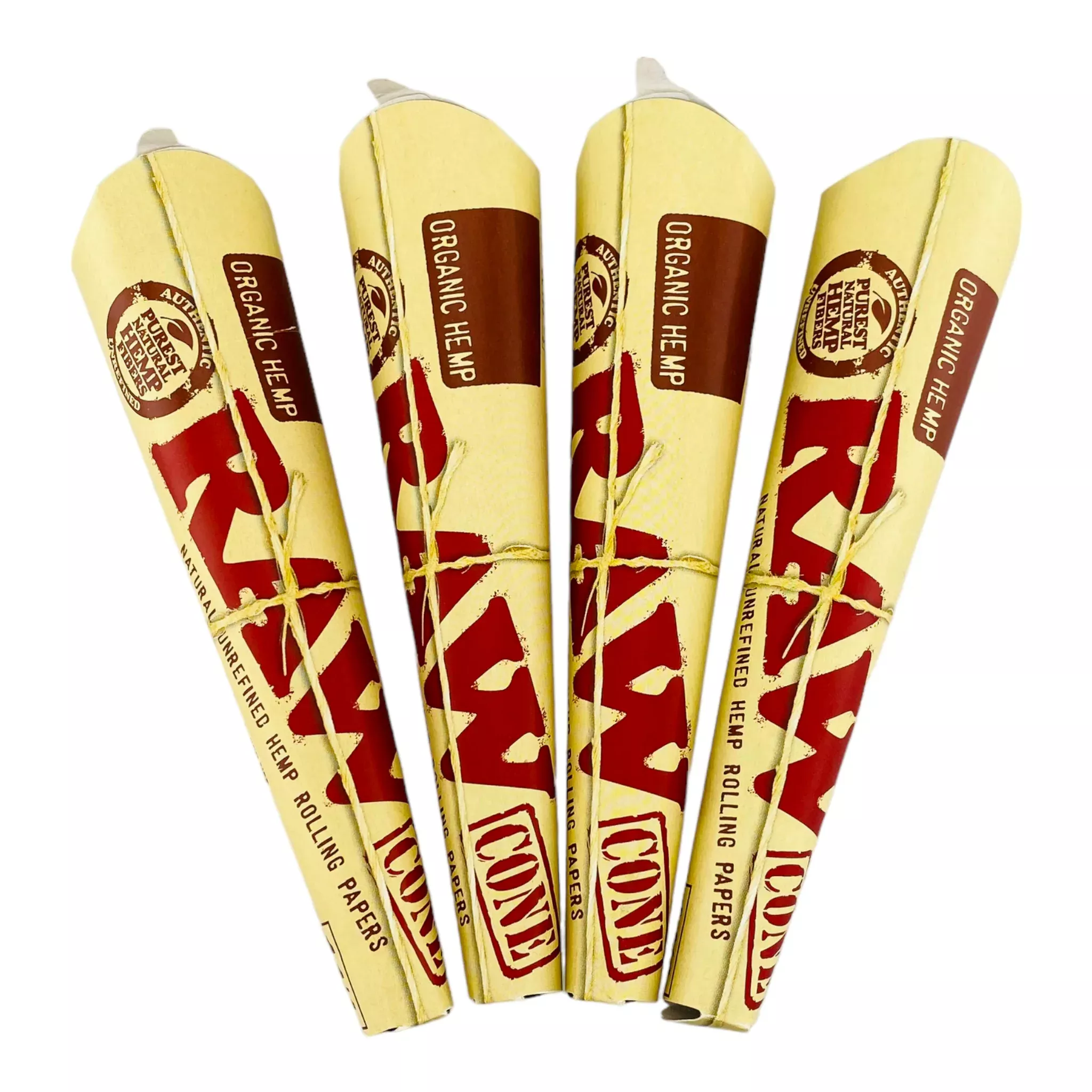 Raw 1-1/4 Organic Cones - 4 Packs