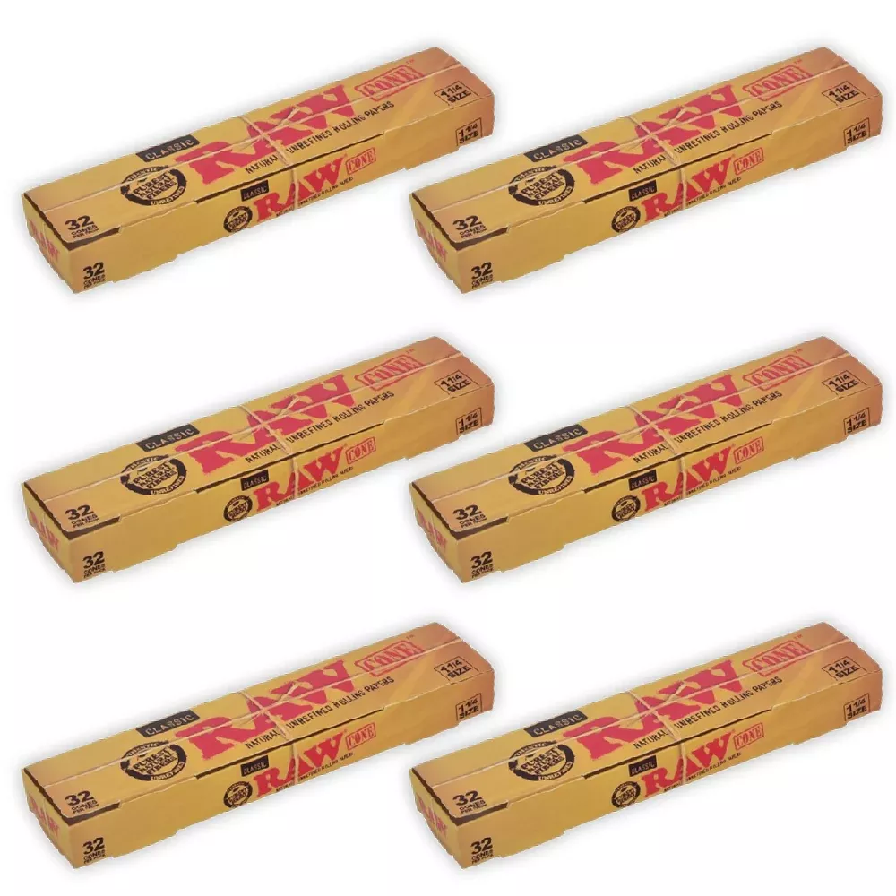 RAW - 1.25 Classic - 32 Cones - 6 Packs
