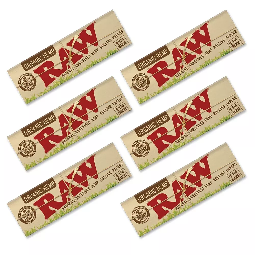 RAW - 1.25 Organic - 50 Papers - 6 Packs