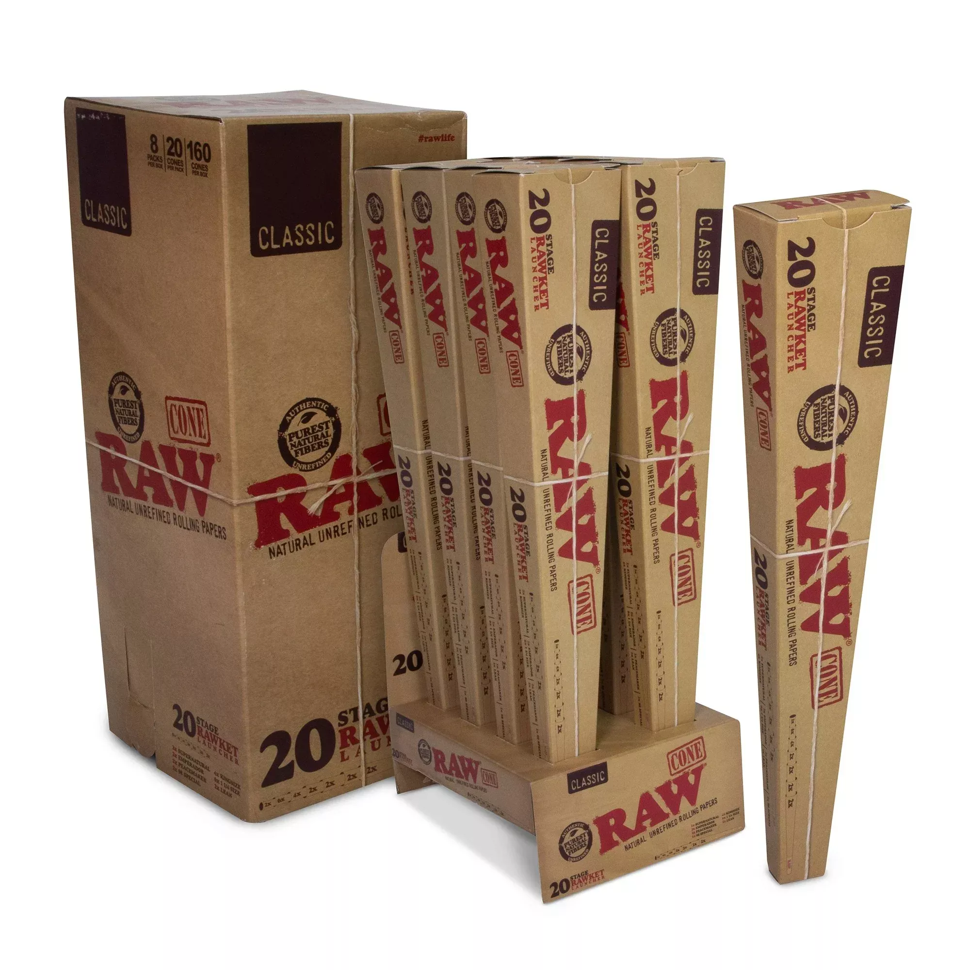 RAW 20 Stage RAWket Launcher – 20-Count Assortment Box