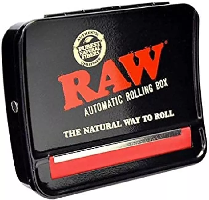 RAW Automatic Roll Box 79mm (1 1/4 & 1 1/2 Size)