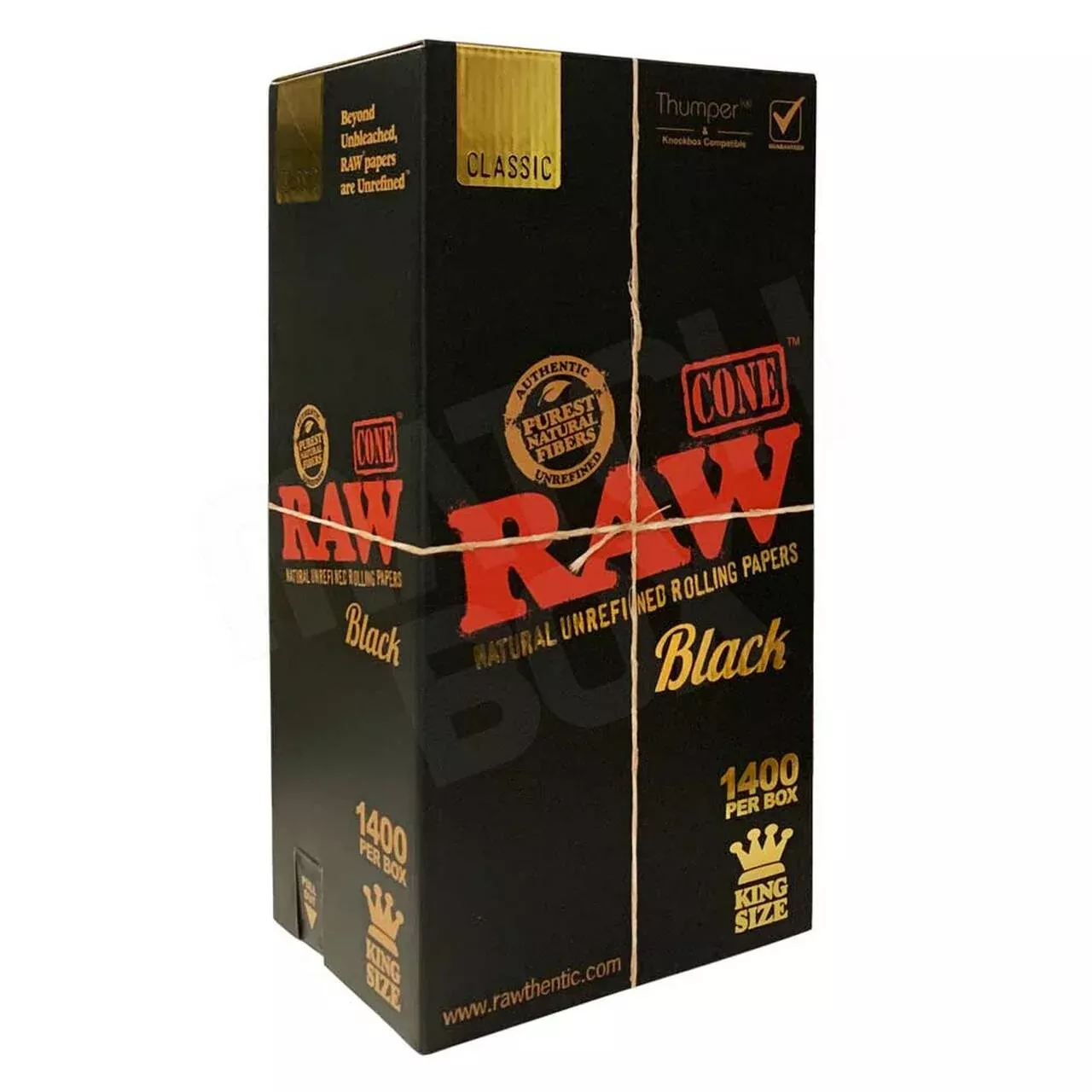 RAW Black King Size Bulk – 1400ct Ultra-Thin Rolling Papers