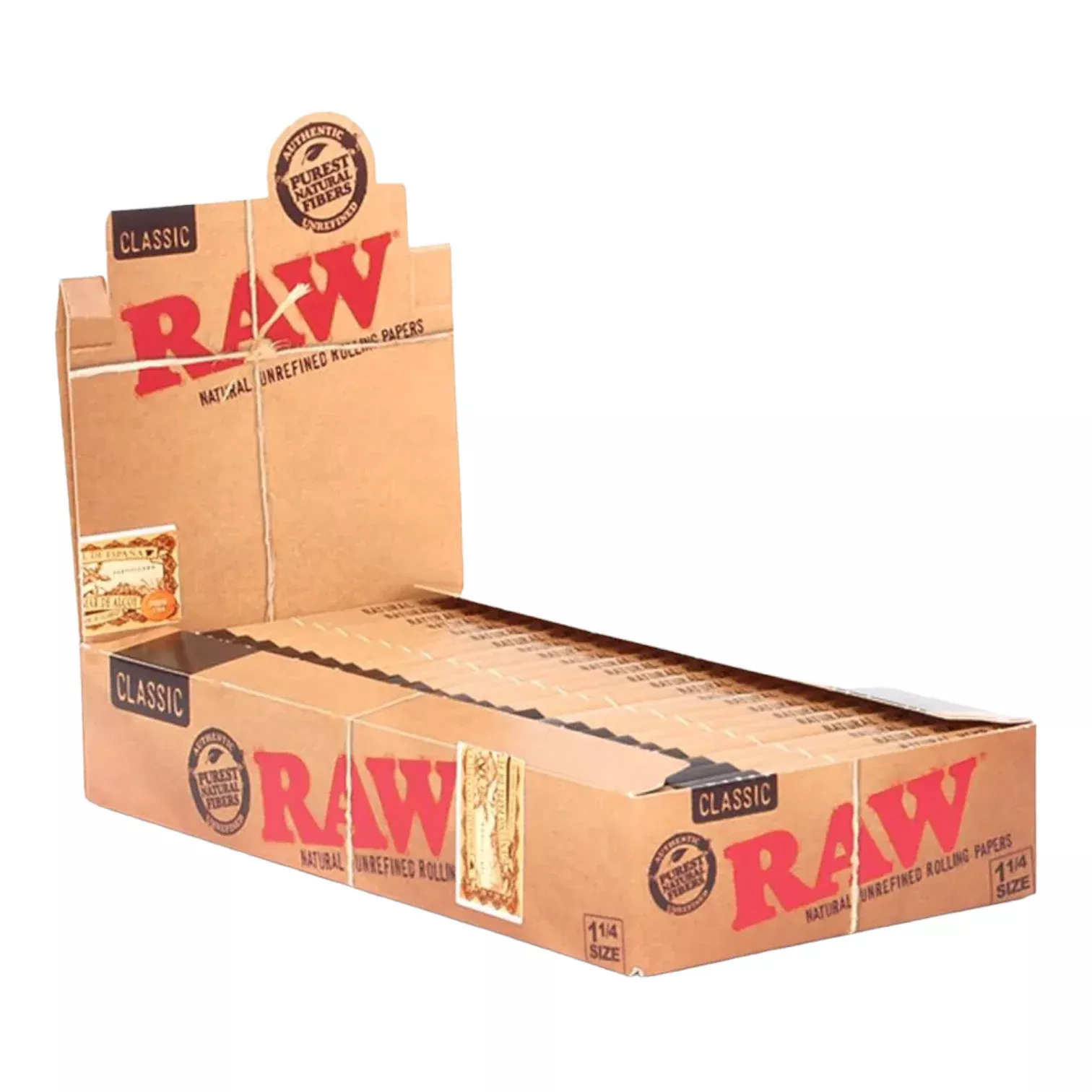 RAW - BOX Of Classic 1.25 Papers - 24 Pack Box
