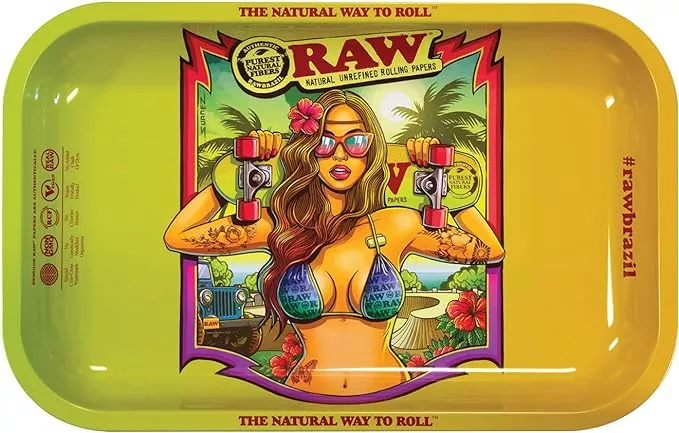 RAW Brazil 2 Small Rolling Tray 11" x 7"
