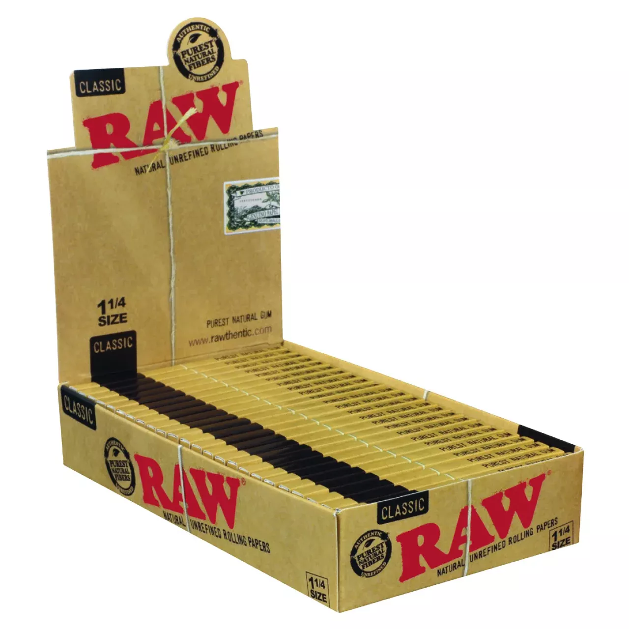 RAW Classic 1 1/4 Rolling Papers – 24ct Retail Display Box